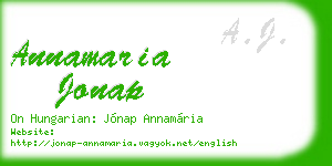 annamaria jonap business card