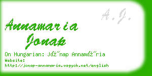 annamaria jonap business card